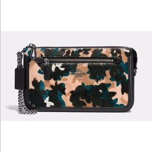 Coach Nolita 24 Calf Hair Leaf Print NWT